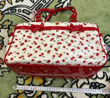 Coquettish*Tiar 코케티쉬 티아라 체리 패턴 리본 핸드백