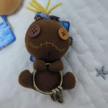 디즈니 스티치 일광화상 스크램프 마스코트 키체인 레어