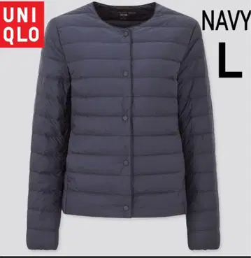 유니클로 울트라 라이트 다운 블루 L