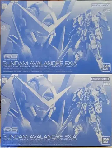 새상품 미조립 2개 세트 RG 1/144 건담 아발란체 엑시아 돌진