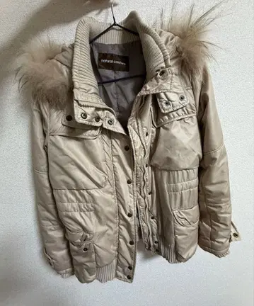 Y2K 퍼 달린 다운 자켓 광택 짧은 기장