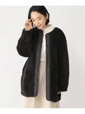 새상품 studio CLIP 리버서블 퀼트 코트 아우터