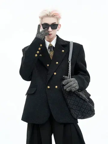 브러쉬드 메탈 버튼 테일러드 자켓 WN15450