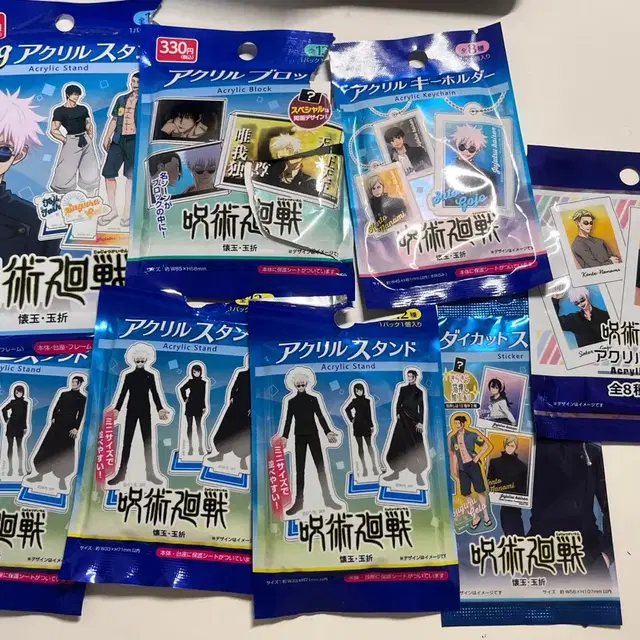 [일괄] 주술회전 굿즈 회옥옥절 아크릴 스탠드 블럭 키링 카드 스티커오