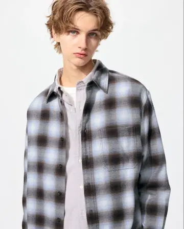 플란넬 체크 셔츠