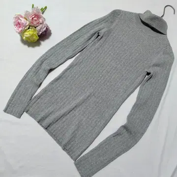 [ 미사용 새상품 ] GAP 터틀넥 그레이 니트 XS 심플 얇은 소재