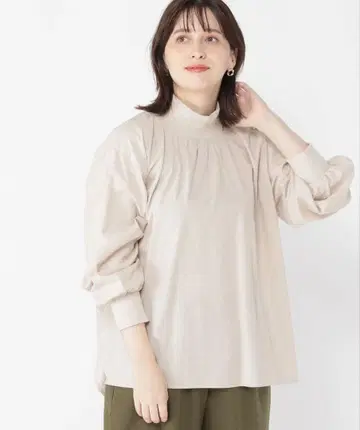 새상품 studio CLIP 스튜디오 클립 리브 모크 블라우스