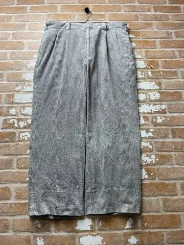 00s 코듀로이 팬츠 굵은 폭 와이드 팬츠 XL 그레이 구제 의류