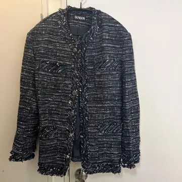 BONBOM 니트 자켓 네이비