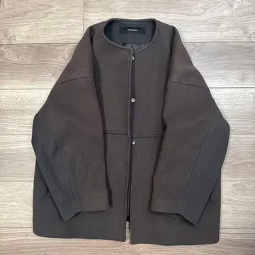 JOURNAL STANDARD 다크 브라운 노카라 자켓