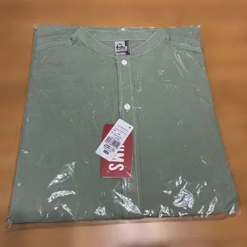 CHUMS 참스 반팔 롱 셔츠 원피스