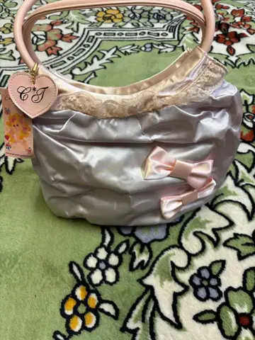 Coquettish*Tiar 코케티쉬 티아라 퍼플 리본 핸드백