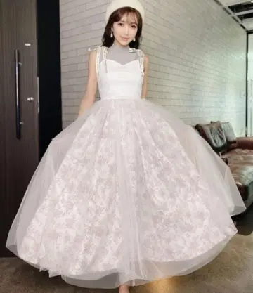 [ 새상품급 ] Amanda flower eimy ribbon 튤 원피스