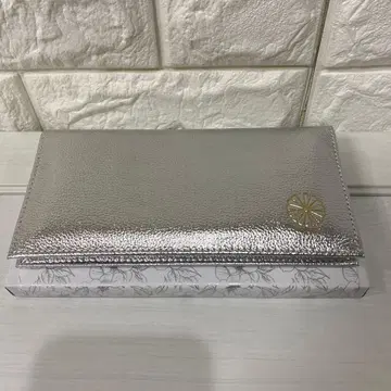 [ 새상품 미사용 ] 황궁 장지갑 천연 가죽 실버