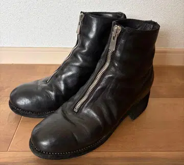 BEAMS 구매 Guidi 구이디 PL1 프론트 지퍼 부츠 40 블랙