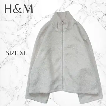 에이치앤엠 새상품 빅 사이즈 하이넥 보아 자켓 EUR/XL