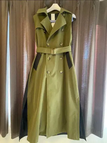 [리즈리] 2way 슬리브리스 트렌치코트