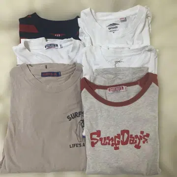 SURF DAYS 서핑 롱 T셔츠 등 6장