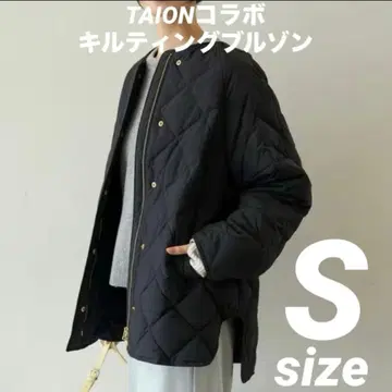 TAION x UNFILO 퀼팅 블루종 블랙 S 미사용 새상품