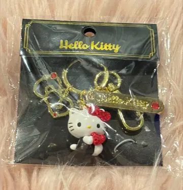 헬로키티 스톤 부착 입체 키링 레드 키티 산리오