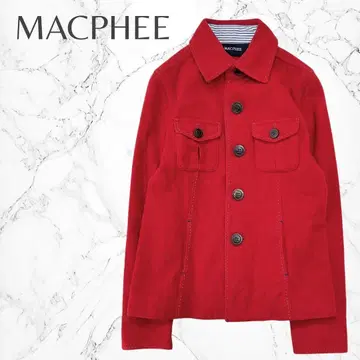 맥피 성숙/러블리 일본제 포인트 컬러 울 혼방 미들 기장 코트 자켓