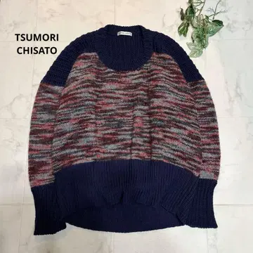 새상품급 TSUMORI CHISATO 울 모헤어 빅 실루엣 니트 2