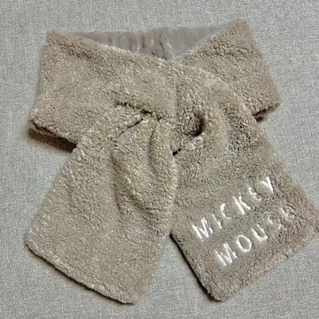 디즈니 머플러 복슬복슬 미키 팬캡