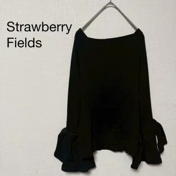 Strawberry Fields 오프숄더 티셔츠 리본 걸리시
