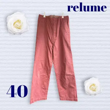 레리움 여성용 팬츠 하이웨스트 40 사이즈 핑크 스트레이트