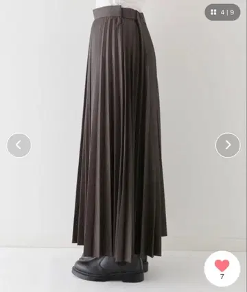 relume journal standard 에코 가죽 플리츠 스커트