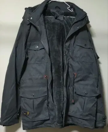 카키 플리스 안감 모즈 코트 밀리터리 코트