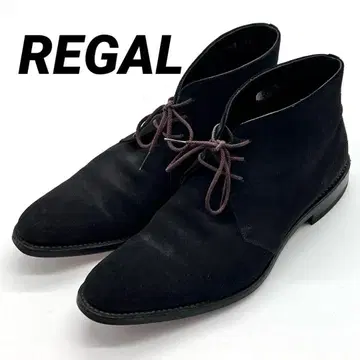 [ 컨디션 최상 ] 리갈 스웨이드 처카 부츠 블랙 820R 25.5cm