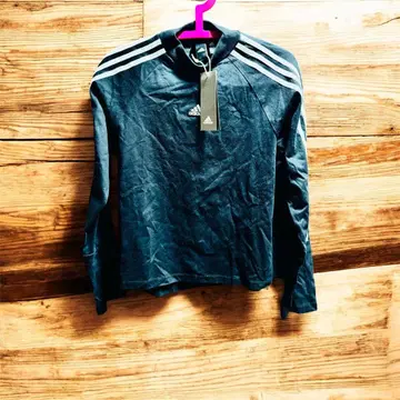 adidas x MOUSSY 콜라보 긴팔 티셔츠 블랙 S 사이즈