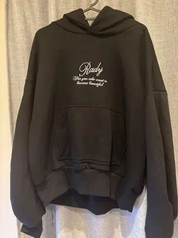 lady 후드티 후드 부착