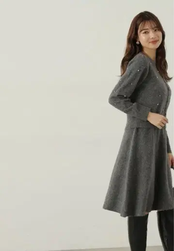 프로포션 바디 드레싱 니트 셋업