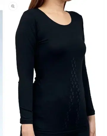 리라이브 따뜻한 여성용 이너 9부 소매