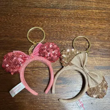 미니 귀 디자인 키링 2개 세트