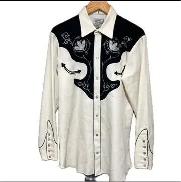 HBARC 웨스턴 셔츠 자수 longtill 롱 테일 로카빌리