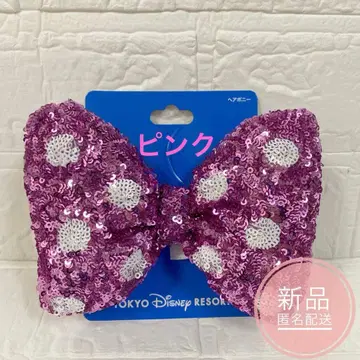 디즈니 스팽글 머리끈 헤어포니 미니의 날 파르팔루자 리본