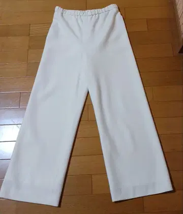 23구 윙 트론 와이드 팬츠 크림색 36