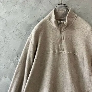 90s 빈티지 풀오버 플리스 하프 지퍼 심플 LO20
