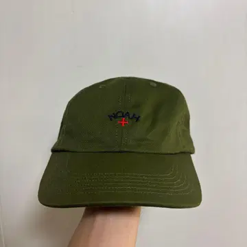 NOAH Core Logo 6-Panel 카키 캡