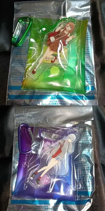 요이사키 카나데 스시로 프로세카 멀티 파우치 콜라보 아크릴 키링 세트