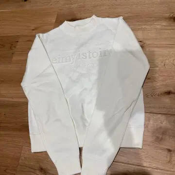 화이트 로고 크루넥 트레이닝복