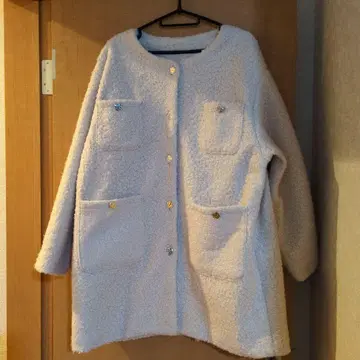 Ranan 아이보리 보아 자켓 오버 사이즈 LL (3L도 착용 가능)