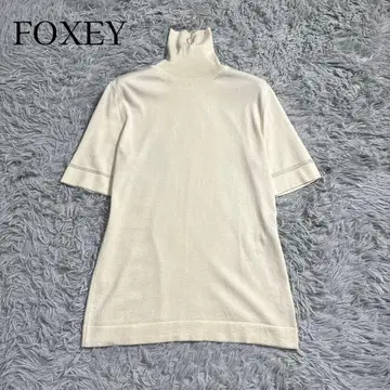 폭시 캐시미어 블렌드 터틀넥 니트 스웨터 아이보리 40