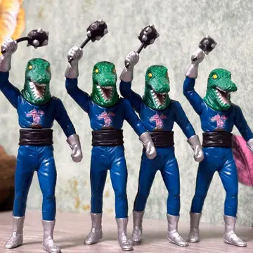 [용만] 4체 세트 특촬물 영웅 컬렉션 스트롱 자보거