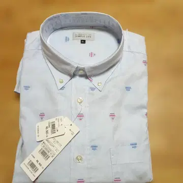 SIMPLE LIFE 도트 무늬 셔츠 2L