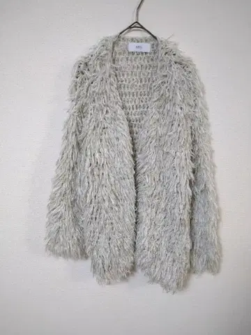 아즈르 가디건 여성용 S~M 상당 프리 사이즈 옅은 그레이 색상 부드러움