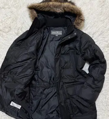 EDDIE BAUER 다운 파카 퍼 더블 지퍼